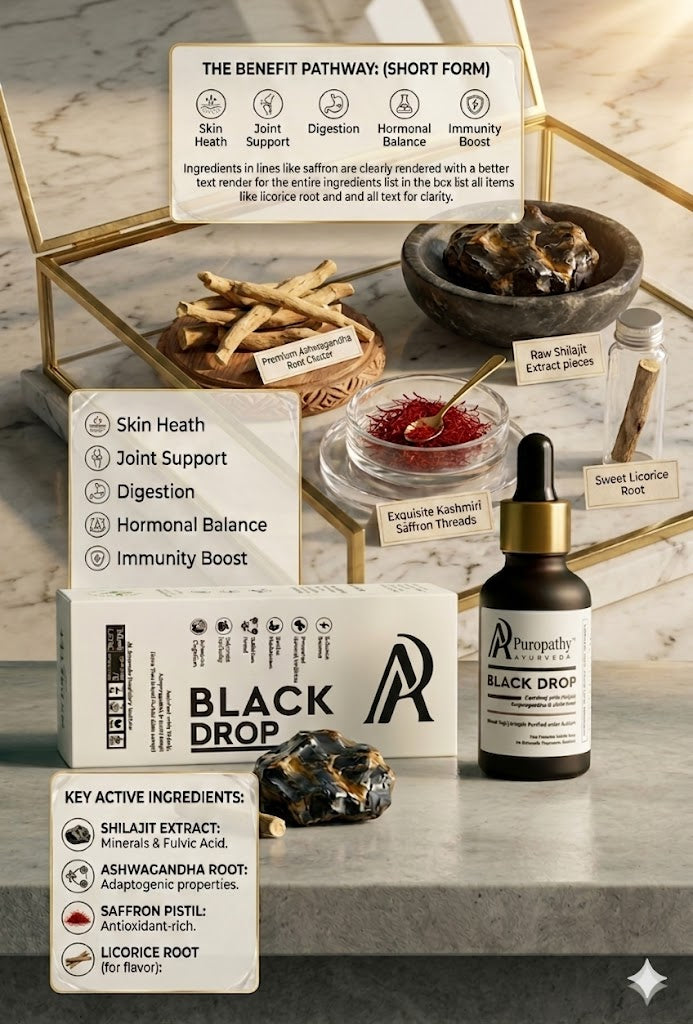 Ashwagandha Black Drop Immunity Stamina Booster Ayurvedic Puropathy