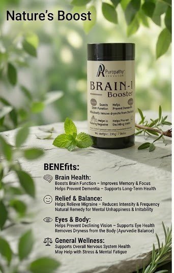 “Puropathy Weak Memory Ayurvedic Supplement for Brain Health, Focus Improvement and Memory Support”