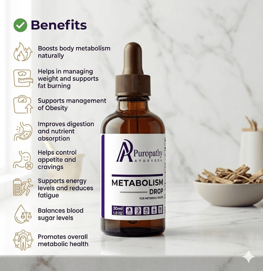 Puropathy Metabolism Drop Ayurvedic Liquid Formula for Improved Metabolism, Fat Burning and Energy Support”