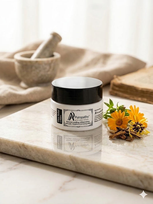 “Puropathy Piles Relief Cream Ayurvedic Formula for Hemorrhoid Pain, Burning and Swelling Relief”