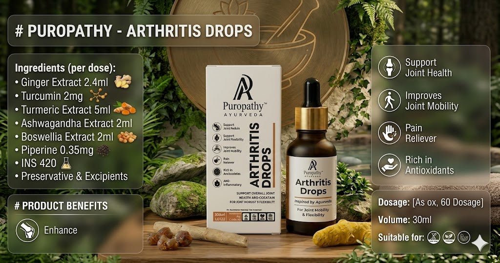 “Puropathy Ortho Ayurvedic Supplement for Joint Pain Relief, Bone Strength and Mobility Support”