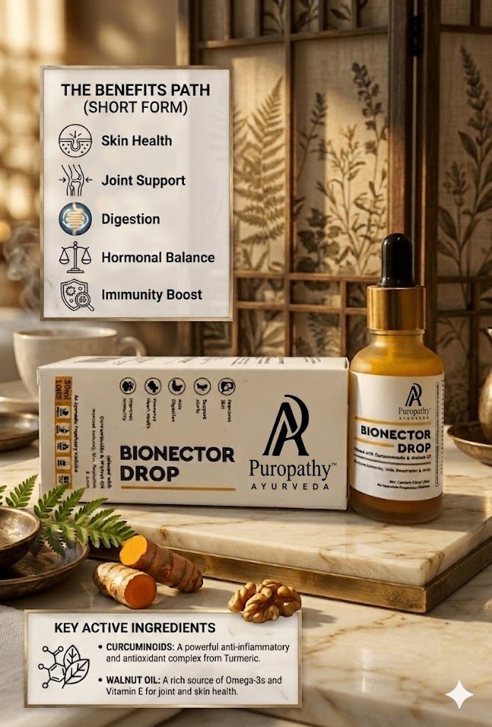 “Liquid wellness drops by BIONECTOR with daily nutritional support formula”
