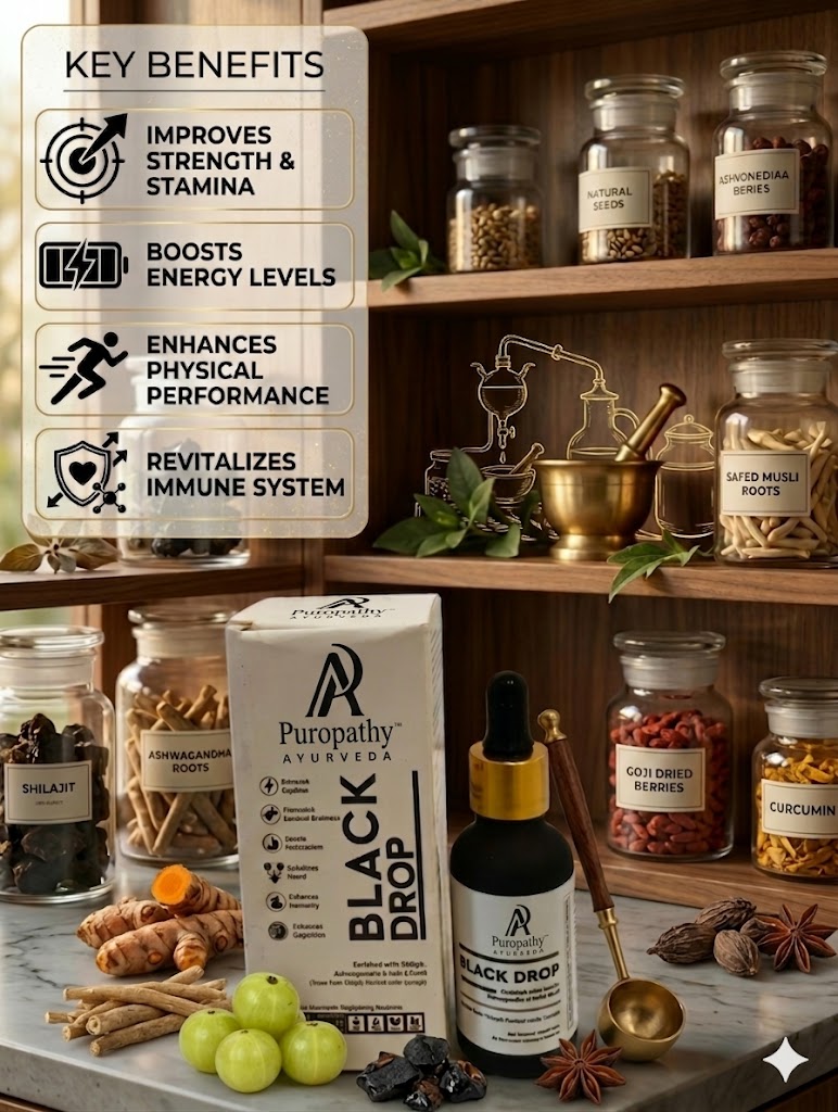 Ashwagandha Black Drop Immunity Stamina Booster Ayurvedic Puropathy