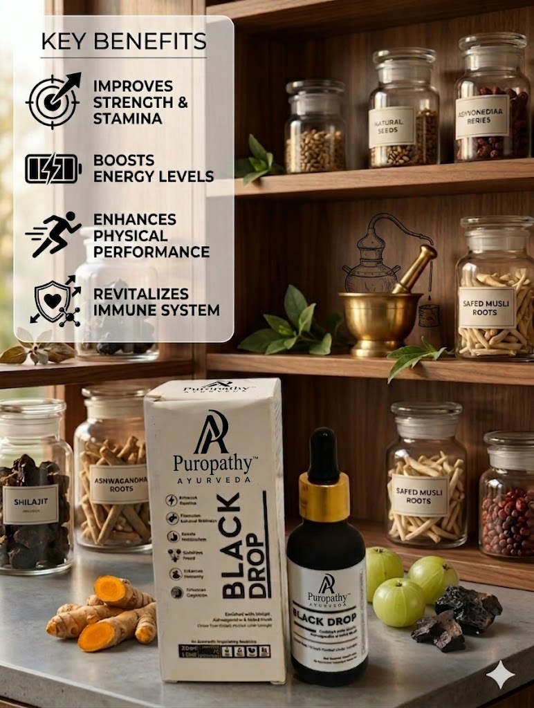 Ashwagandha Black Drop Immunity Stamina Booster Ayurvedic Puropathy