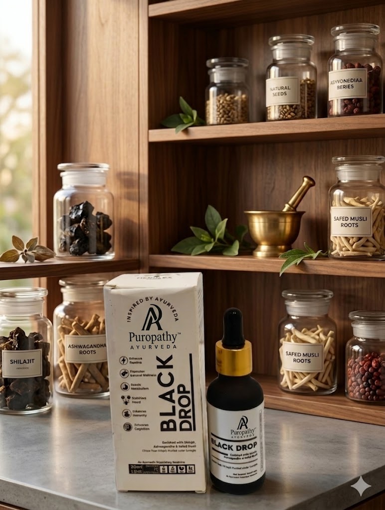 Ashwagandha Black Drop Immunity Stamina Booster Ayurvedic Puropathy