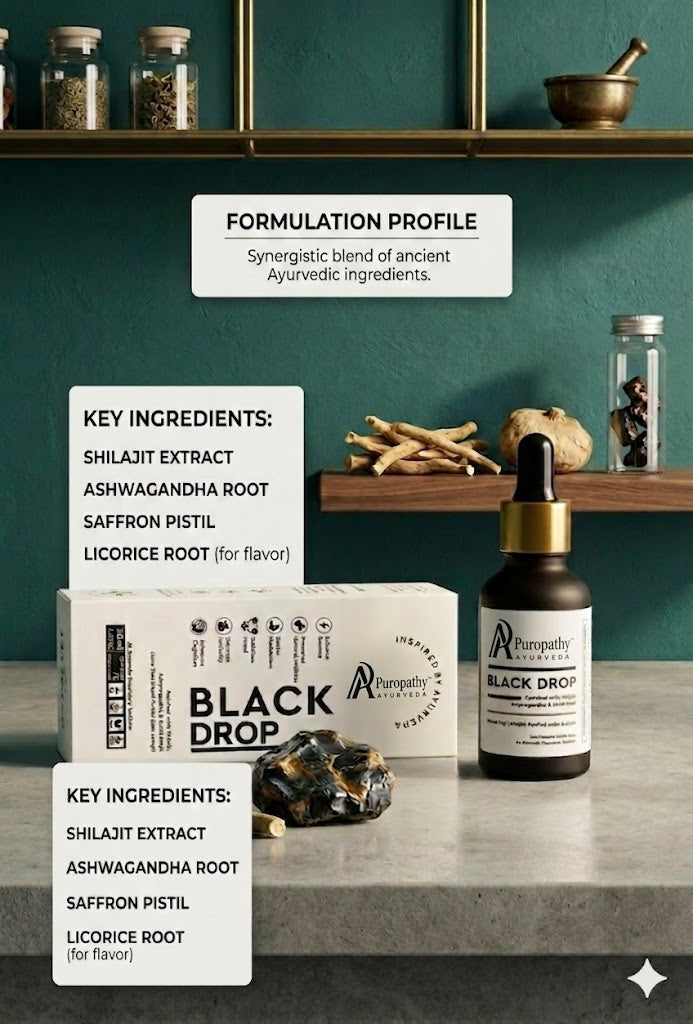 Ashwagandha Black Drop Immunity Stamina Booster Ayurvedic Puropathy