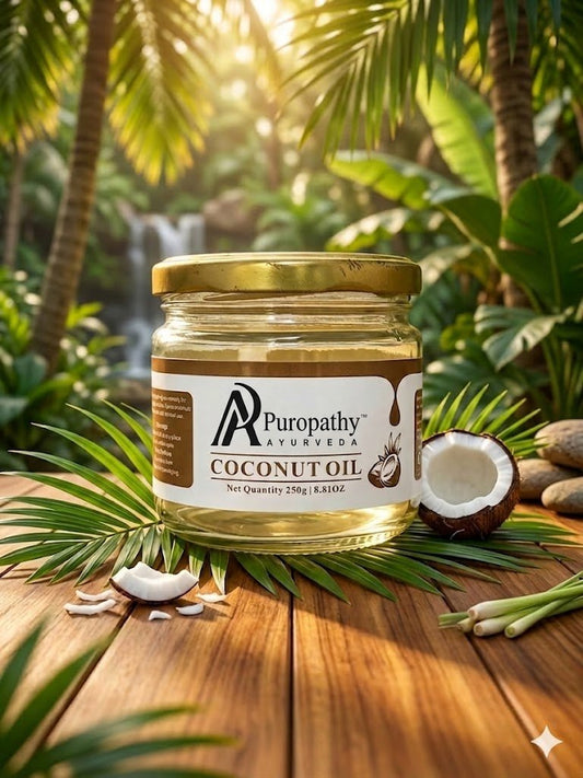 “Puropathy Pure Natural Coconut Oil Cold-Pressed Virgin Oil for Hair, Skin and Wellness Care”