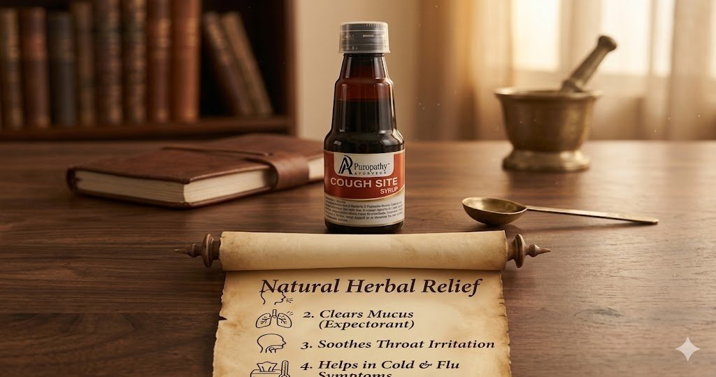 Coughsite Dry Cough Relief Herbal Syrup Ayurvedic Puropathy