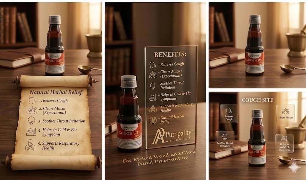 Coughsite Dry Cough Relief Herbal Syrup Ayurvedic Puropathy