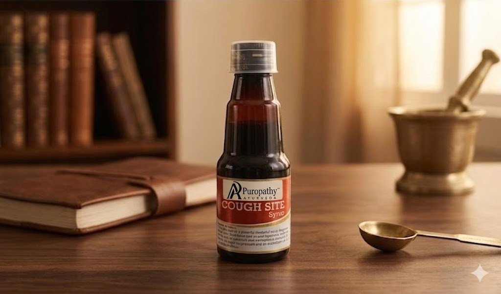 Coughsite Dry Cough Relief Herbal Syrup Ayurvedic Puropathy