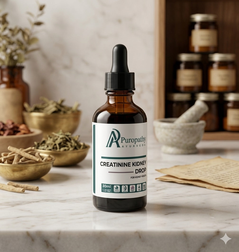 “Puropathy Creatinine Kidney Drop Ayurvedic Liquid for Kidney Detox, Creatinine Control and Renal Health Support”
