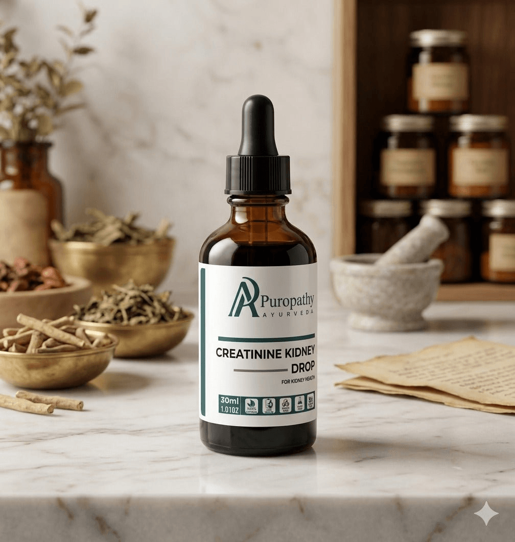 “Puropathy Creatinine Kidney Drop Ayurvedic Liquid for Kidney Detox, Creatinine Control and Renal Health Support”
