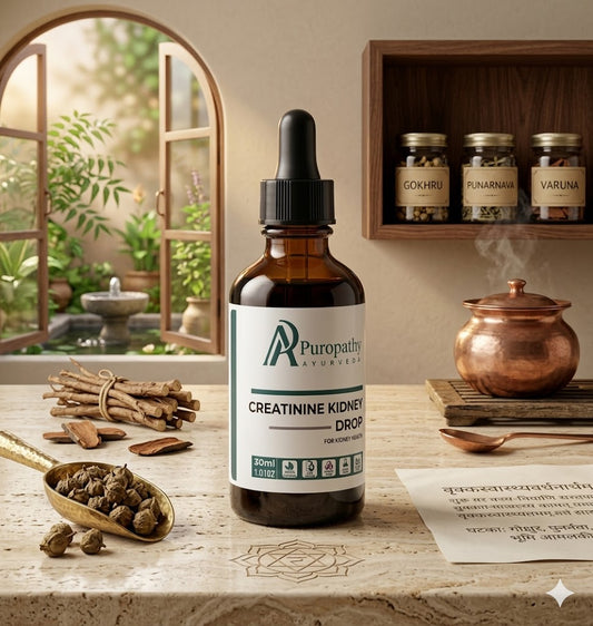 “Puropathy Creatinine Kidney Drop Ayurvedic Liquid for Kidney Detox, Creatinine Control and Renal Health Support”
