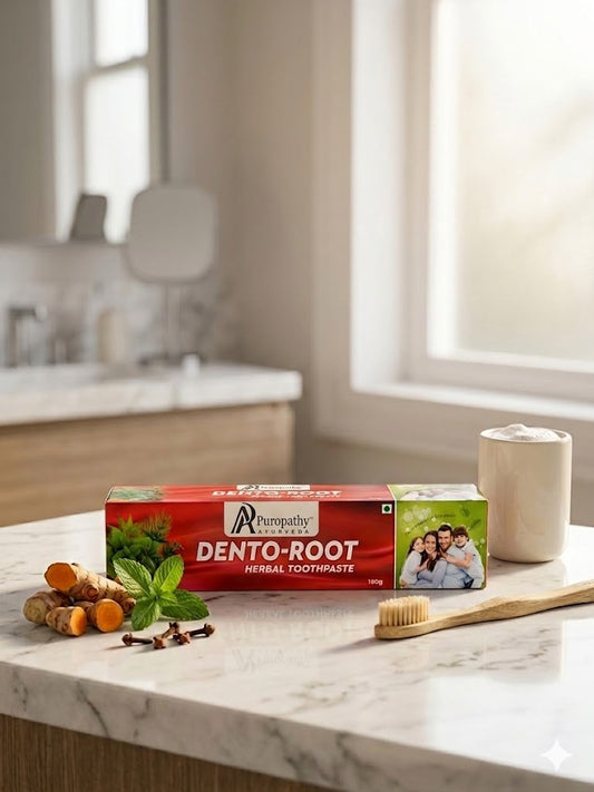 Dento Root Herbal Toothpaste Natural Teeth Care Puropathy