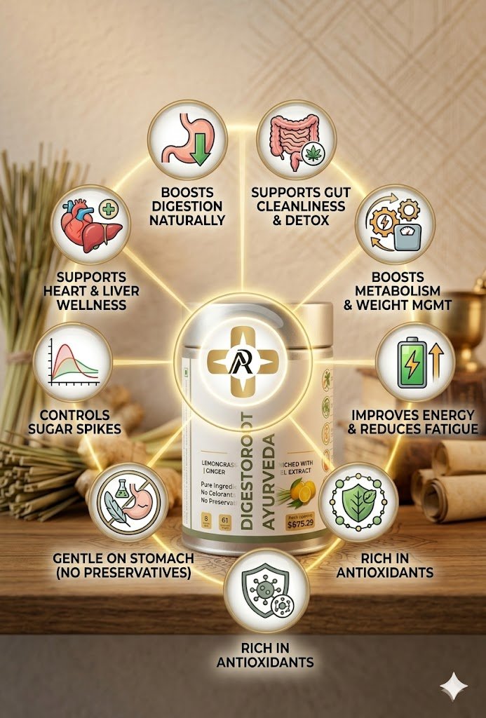 	Digestoroot Gas Bloating Digestive Care Ayurvedic Puropathy