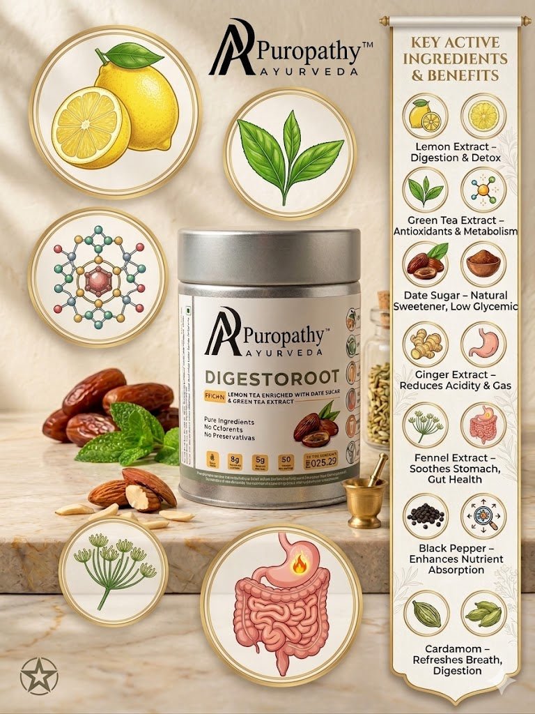 	Digestoroot Gas Bloating Digestive Care Ayurvedic Puropathy