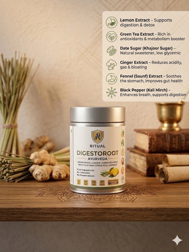 	Digestoroot Gas Bloating Digestive Care Ayurvedic Puropathy