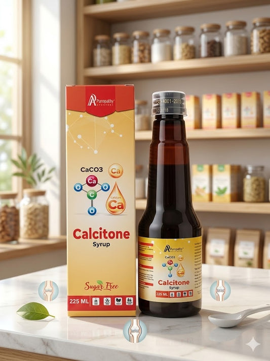 Calcitone Bone Support Calcium Syrup Ayurvedic Puropathy