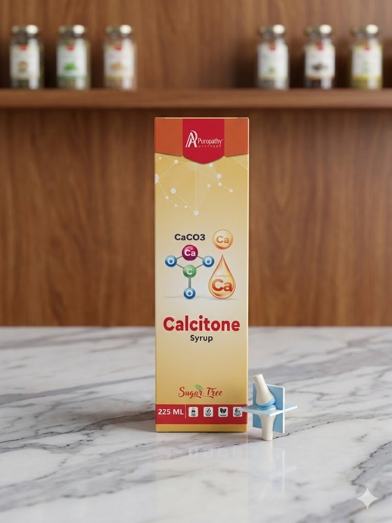 Calcitone Bone Support Calcium Syrup Ayurvedic Puropathy