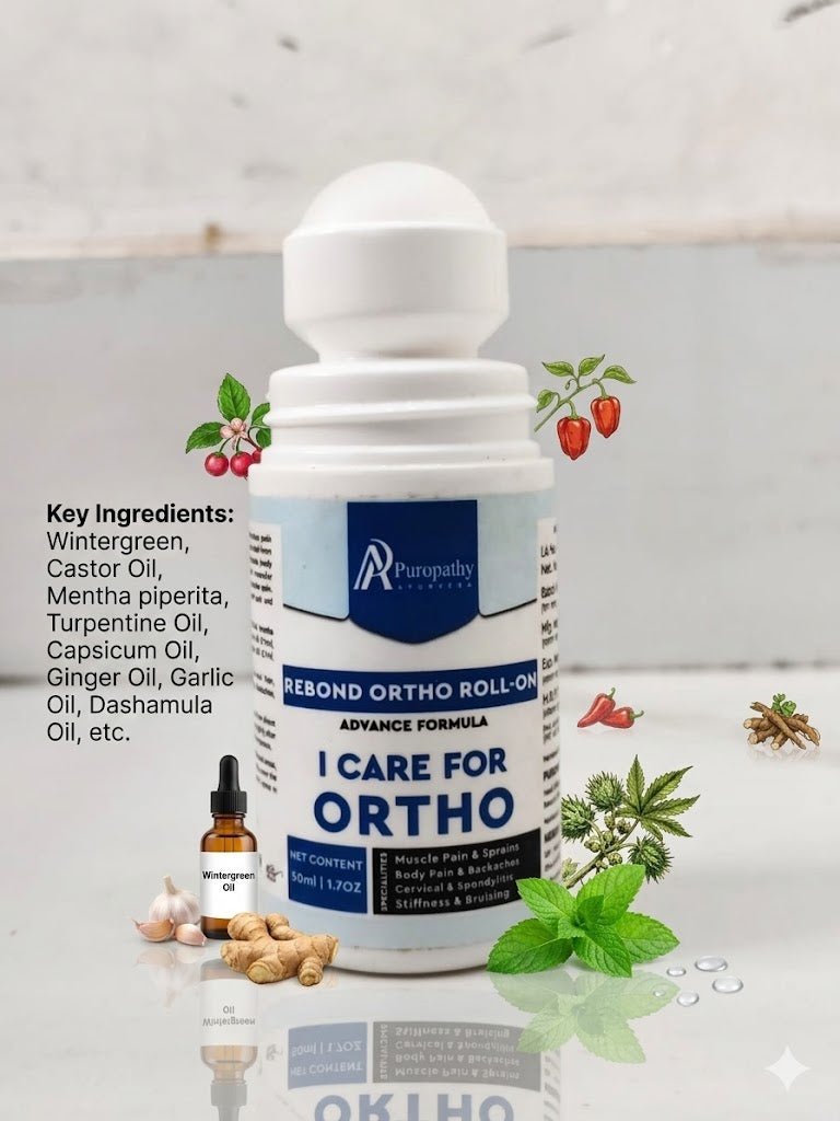 “Puropathy Rebond Ortho Roll-On Ayurvedic Pain Relief Oil for Joint Pain, Muscle Pain and Instant Comfort”