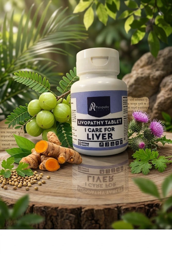 Puropathy Ayurvedic Liver Support Tablet for Liver Detox and Healthy Digestion