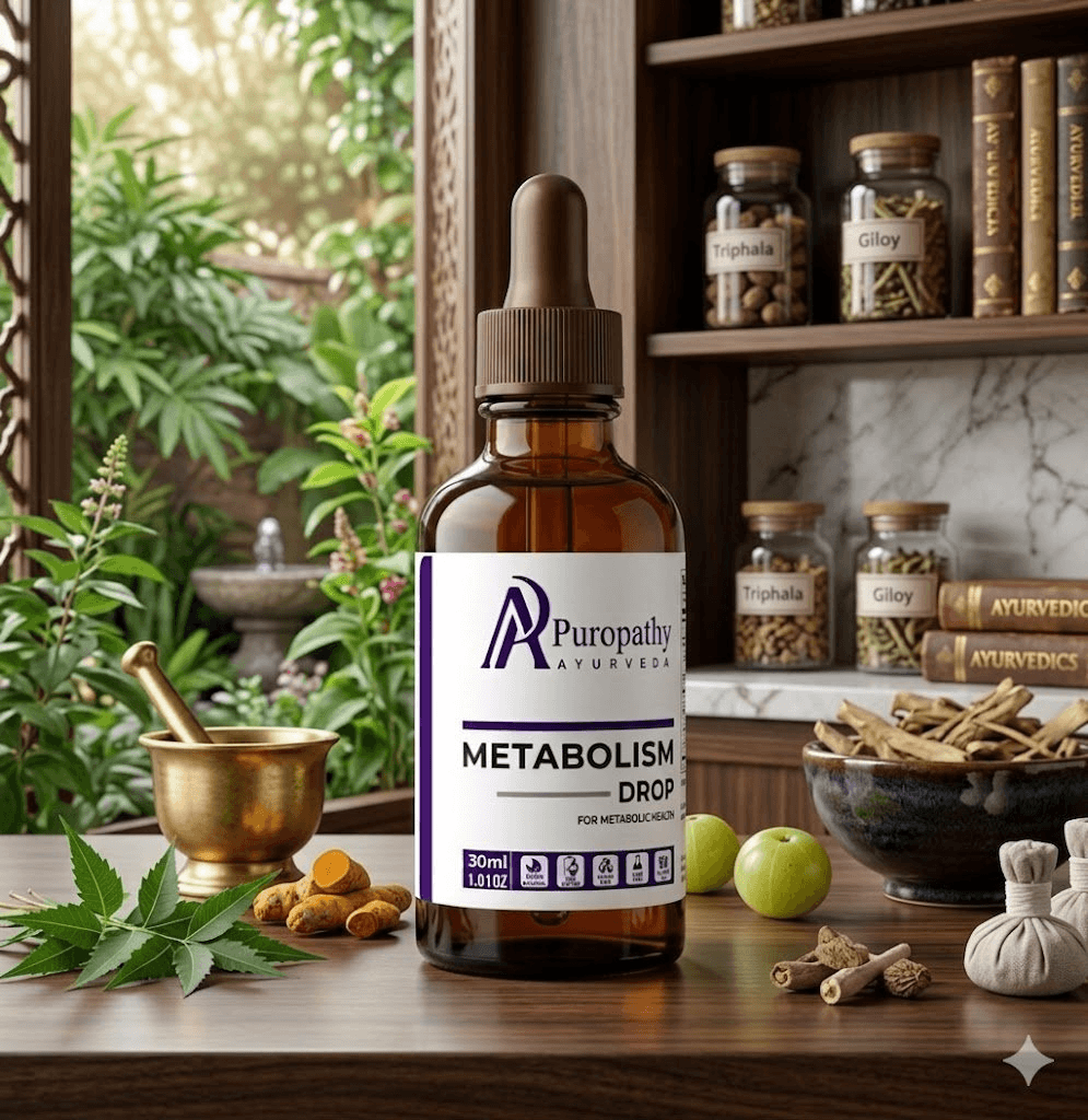 Puropathy Metabolism Drop Ayurvedic Liquid Formula for Improved Metabolism, Fat Burning and Energy Support”