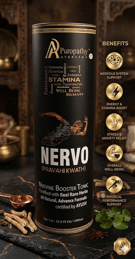 “Puropathy Nervo Pravahi Kwath Ayurvedic Liquid for Nerve Strength, Stress Relief and Relaxation Support”