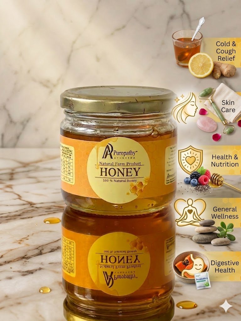 “Puropathy Natural Farm Honey Pure Raw Honey for Immunity, Energy and Daily Wellness”