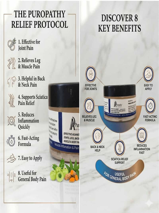 “Ortho Pain Relief Balm for muscle, joint, and back pain soothing support”