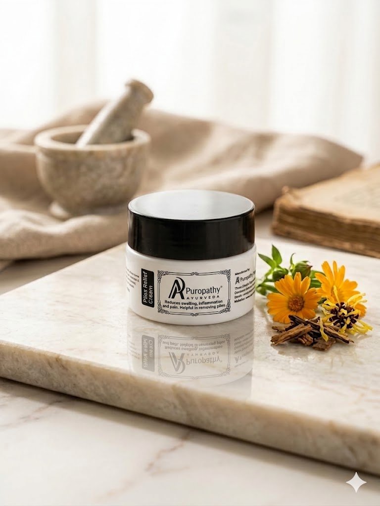 “Puropathy Piles Relief Cream Ayurvedic Formula for Hemorrhoid Pain, Burning and Swelling Relief”