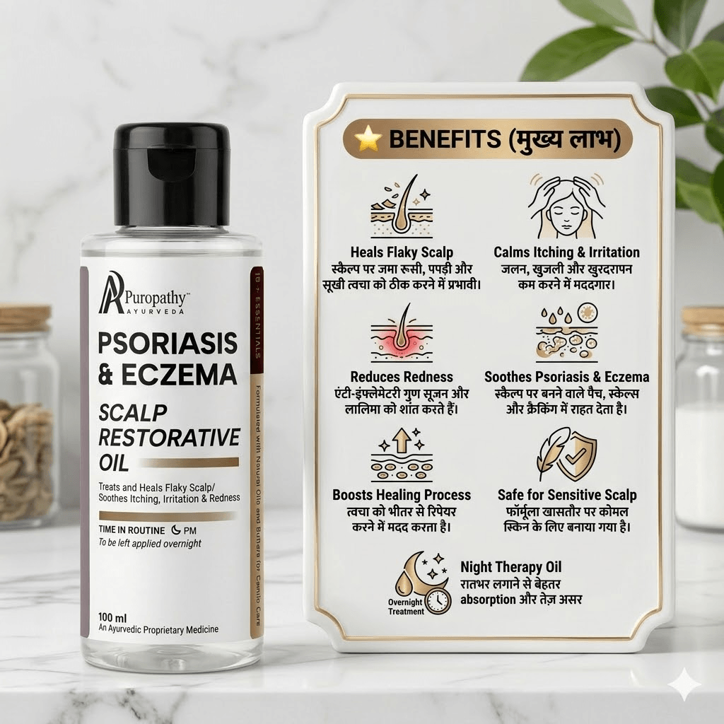 Puropathy Psoriasis & Eczema Scalp Restorative Oil for Itch Relief and Skin Healing
