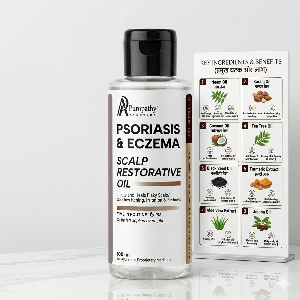 Puropathy Psoriasis & Eczema Scalp Restorative Oil for Itch Relief and Skin Healing