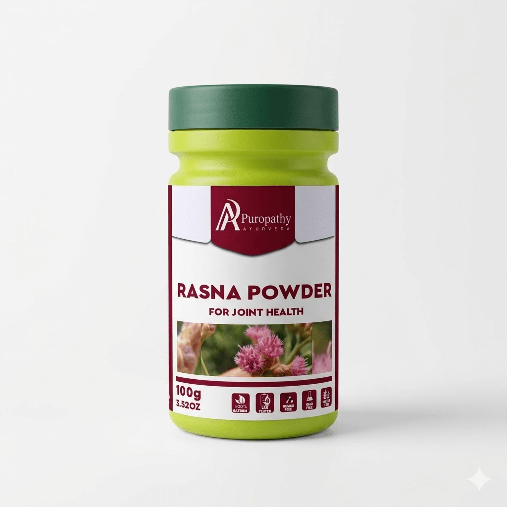 “Puropathy Rasna Powder Ayurvedic Herbal Powder for Joint Pain Relief, Inflammation Reduction and Mobility Support”