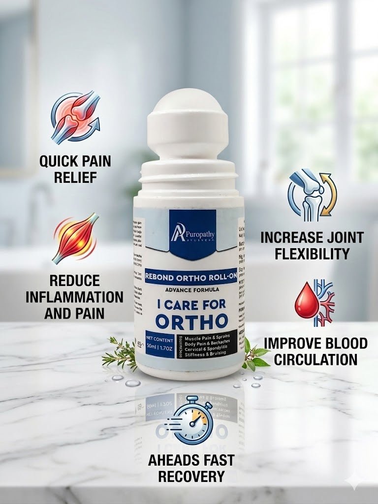 “Puropathy Rebond Ortho Roll-On Ayurvedic Pain Relief Oil for Joint Pain, Muscle Pain and Instant Comfort”