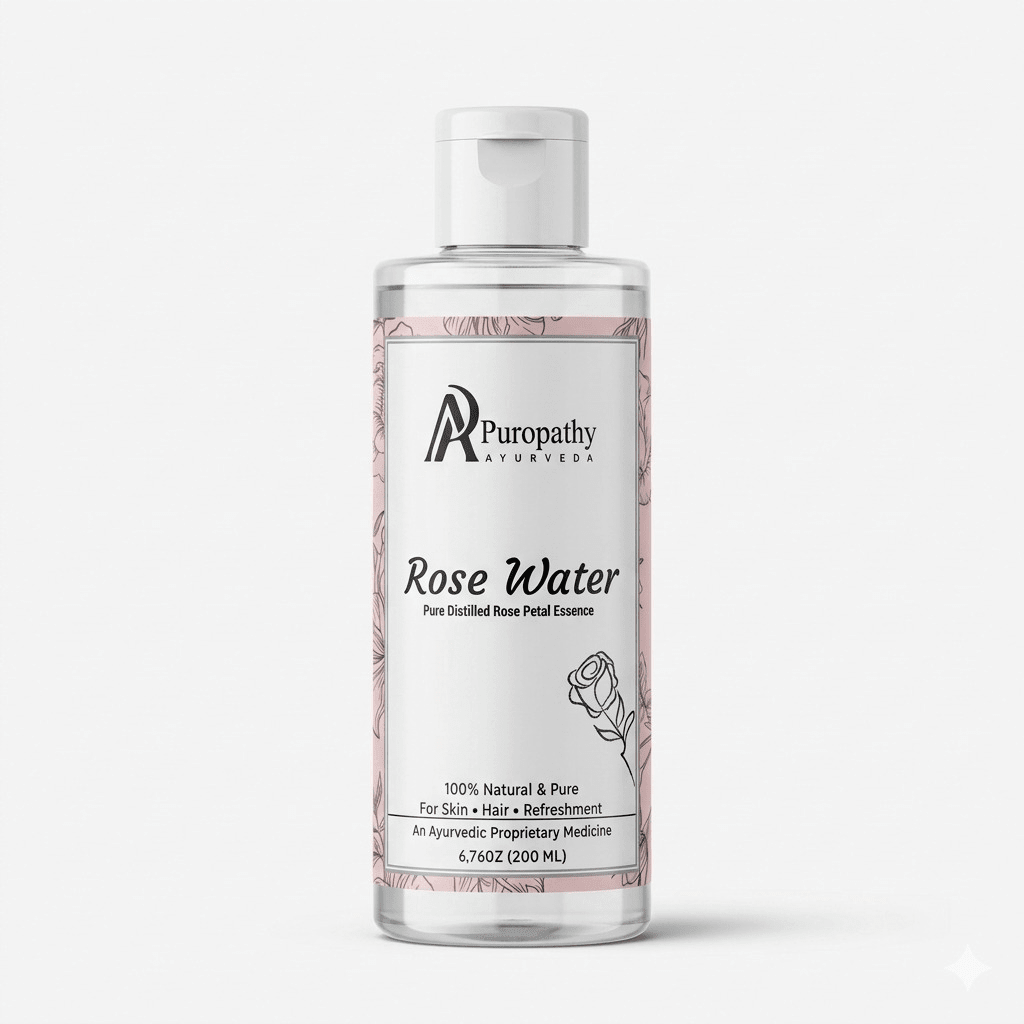 “Puropathy Rose Water Pure Natural Hydrating Toner for Glowing Skin and Refreshing Skin Care”