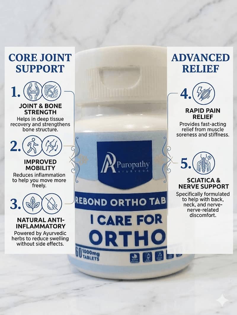 “REBOND Ortho Pain Relief Tablets for joint, muscle, and orthopedic pain support”