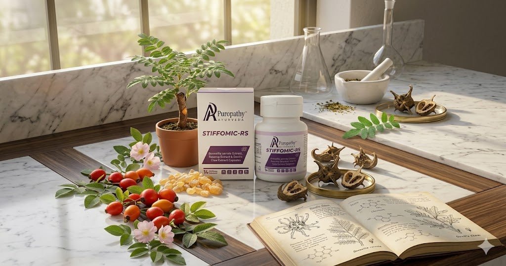 “Puropathy STIFFOMIC-RS Capsules Ayurvedic Joint Support Formula for Stiffness, Pain Relief and Mobility Improvement”