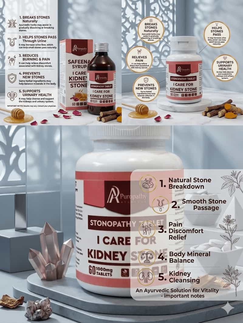 “STONOPATHY Tablets herbal wellness supplement with kidney and urinary care support”