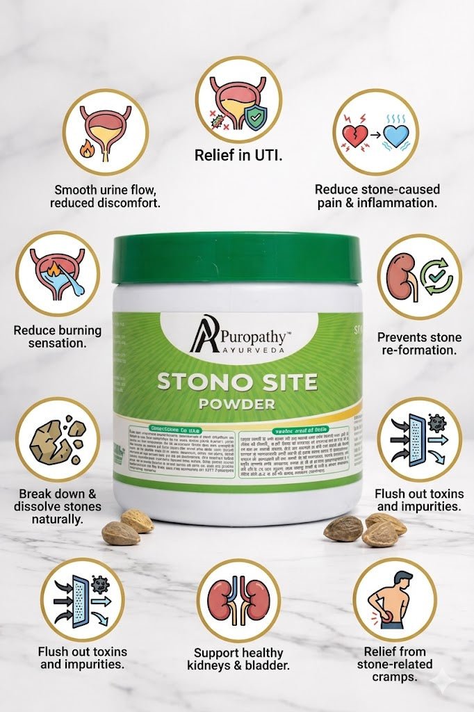 Stonesite Kidney Stone Dissolve Ayurvedic Powder Puropathy
