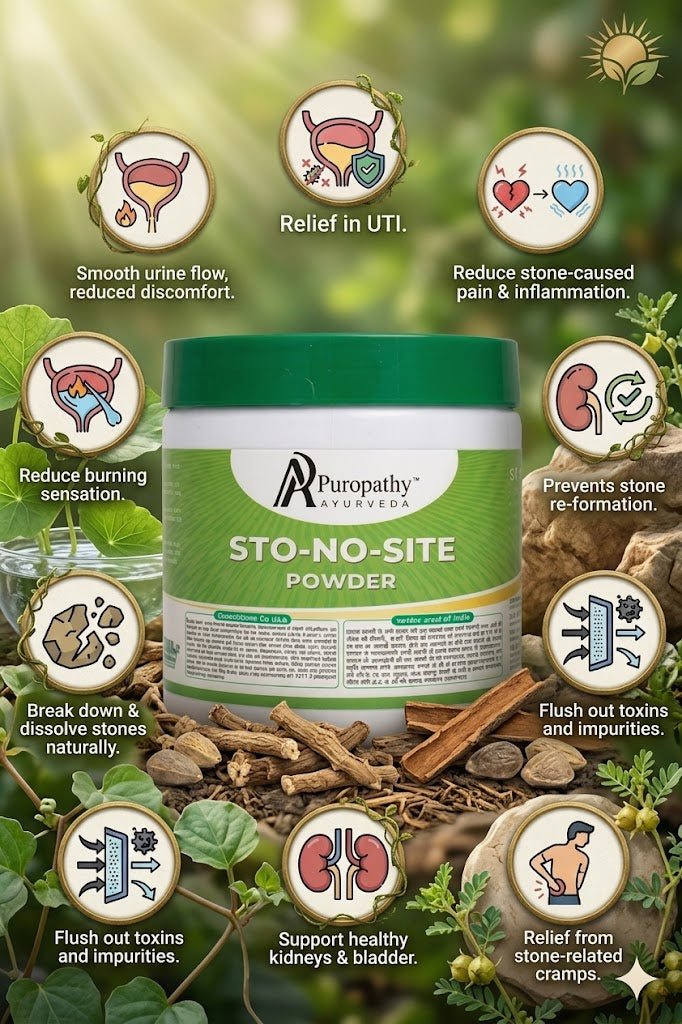Stonesite Kidney Stone Dissolve Ayurvedic Powder Puropathy